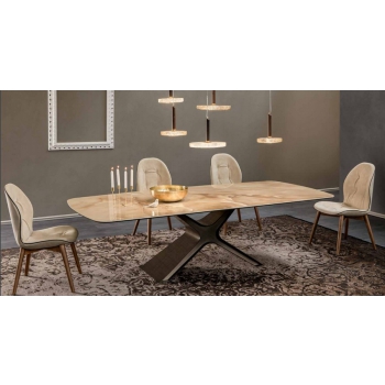 Calliope fixed or extendable table by Tonin Casa