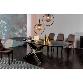 Calliope fixed or extendable table by Tonin Casa