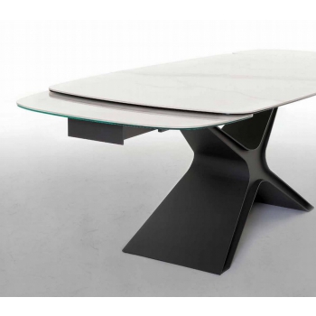 Calliope fixed or extendable table by Tonin Casa