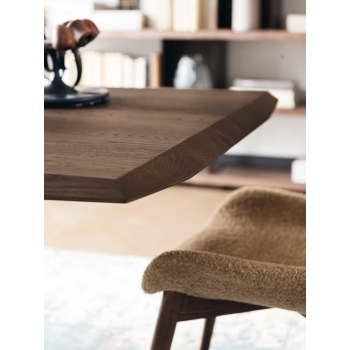 Fixed oval or rectangular Gemini table by Altacorte