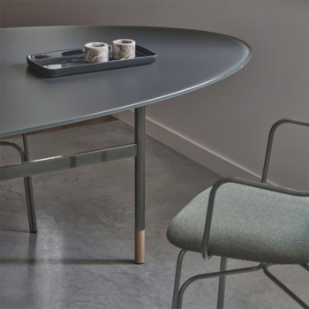Bontempi's Glamor Elliptical table with wooden, crystal or marble top