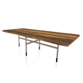 Rectangular Glamor table by Bontempi with top in wood, glass or marble