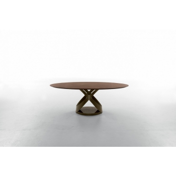 Glass or wood table with unique and timeless design Toni Casa Capri