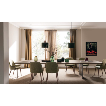 Fixed rectangular Milano table by Altacorte