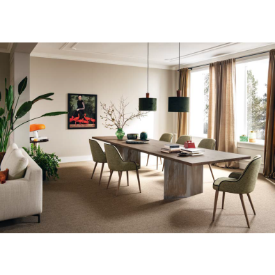 Fixed rectangular Milano table by Altacorte