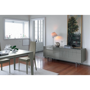 Modern and designer table Cruz by Bontempi in multiple sizes and finishes