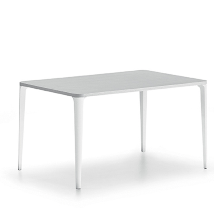 Nenè table with square, rectangular, round and triangular metal structure by Midj