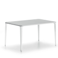 Nenè table with square, rectangular, round and triangular metal structure by Midj