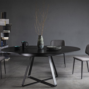 Paul metal table by Midj