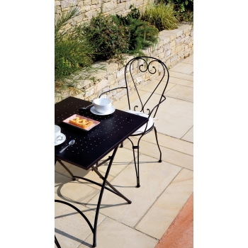 Stresa folding table by Greenwood in iron for outdoor use