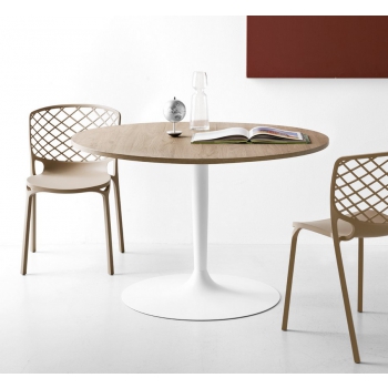 Planet table by Connubia by Calligaris with metal base