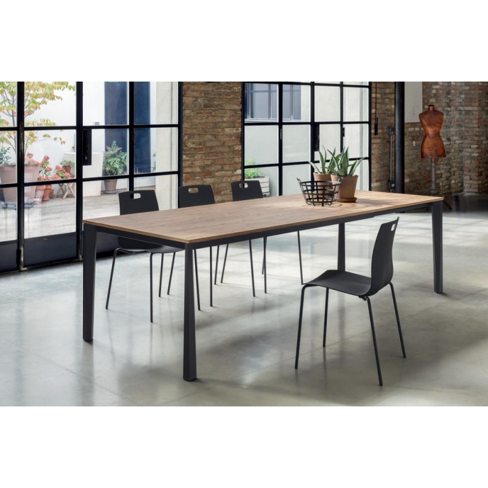 Rectangular and extendible cm 180 table Prisma of Ingenia Bontempi