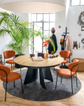 Orion extendable round table by Connubia