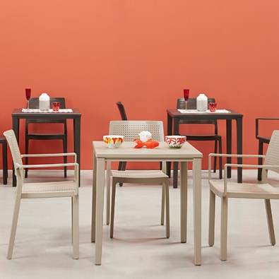 Timo 80 Fixed table in Scab Design technopolymer