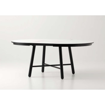 Fixed or extendable round table Combo by Point House