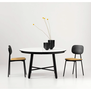 Fixed or extendable round table Combo by Point House