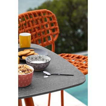 Yo! Table tall fixed square by Connubia Outdoor
