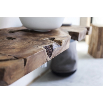 Top Nature of Cipì in solid teak recovered and treated