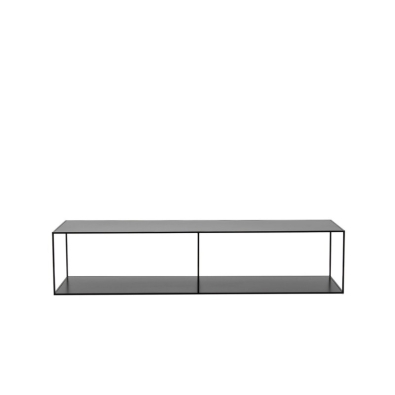 Unit 180 Anthracite metal TV stand by Adriani&Rossi
