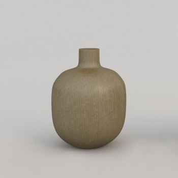 Chic Small vase in striped finish by Adriani & Rossi