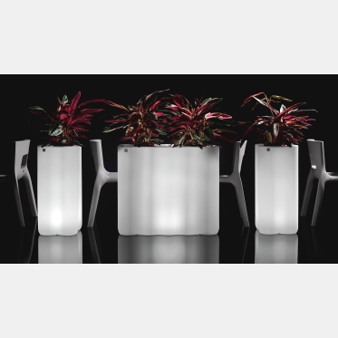 Nebula Column Vase with Lyxo Light