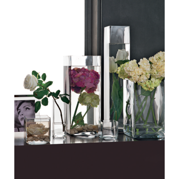 Square Glass Vase C03X by Adriani&Rossi