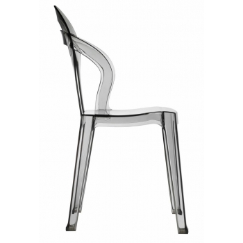 Titi chaise empilable Scab Design fumé transparent