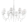 Suspension BLANCHE SP8 blanche par Ideal Lux