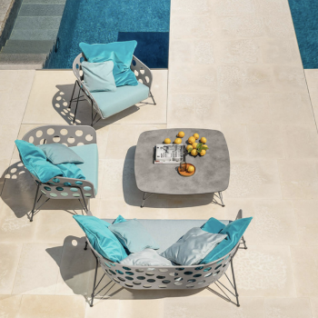 Chaise en métal S1 R_TS recouverte de tissu ou de cuir par Midj