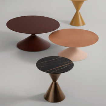 Table basse Clessidra avec structure en métal par Midj