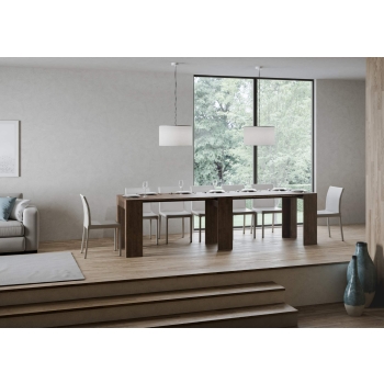 Console Allin - Console extensible 78x47/299 cm Allin blanc spatule extensions intérieures