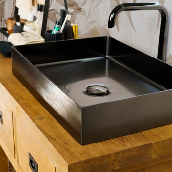 Console Essenza 20Years 100 CP880 / 2 en bois de teck 2 tiroirs par Cipì