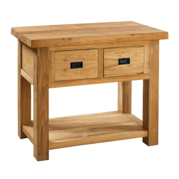 Console Essenza 20Years 100 CP880 / 2 en bois de teck 2 tiroirs par Cipì
