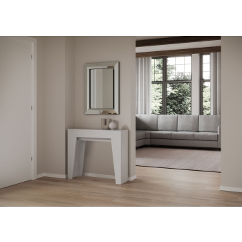 Console étroite - Console extensible 90x25/181 cm Frêne blanc