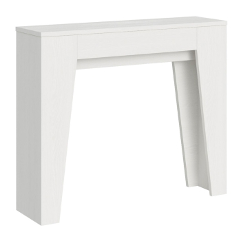 Console étroite - Console extensible 90x25/181 cm Frêne blanc