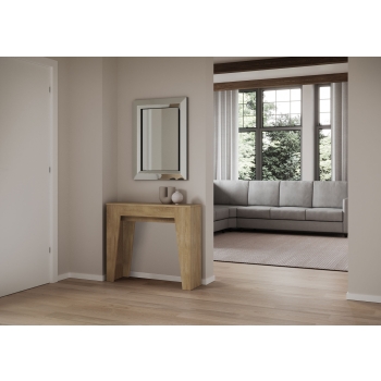 Console étroite - Console extensible 90x25/181 cm Frêne blanc