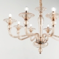 Lustre suspension ambre DANIELI SP8 par Ideal Lux