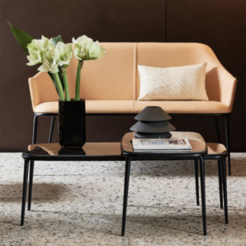 Canapé Lea DV M TS recouvert de tissu ou de cuir par Midj