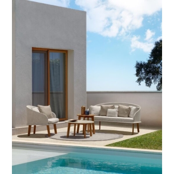 Canapé Love Seat Cleo en bois tendre par Talenti