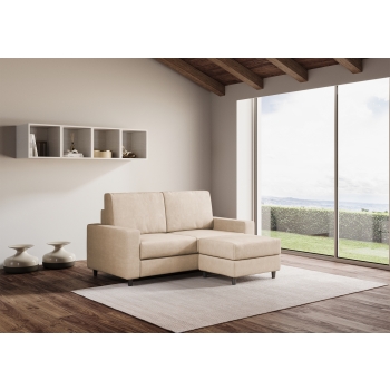 Canapé 2 places Sakar avec pouf par Ityhome