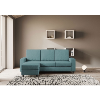 Canapé 3 places Sakar avec pouf par Ityhome