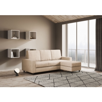 Canapé 3 places Sakar avec pouf par Ityhome