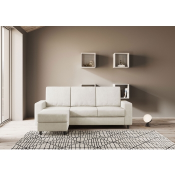 Canapé 3 places Sakar avec pouf par Ityhome