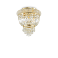 Lustre de plafond en laiton DUBAI PL3 par Ideal Lux