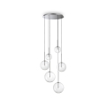 Lustre suspension chromé EQUINOXE SP6 par Ideal Lux