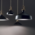 Suspension ERIS-1 SP1 noire par Ideal Lux