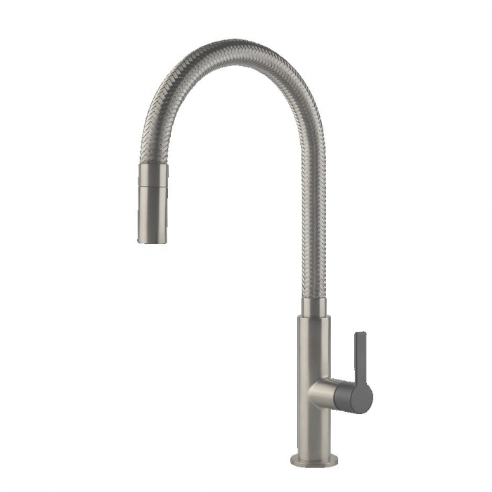 Mélangeur Gessi avec bec pivotant et douchette extractible Mesh 60003