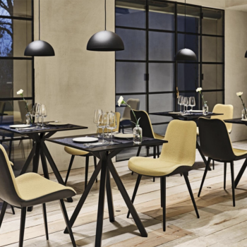 Lampe à suspension ou lampadaire Bolle avec socle en béton par Midj