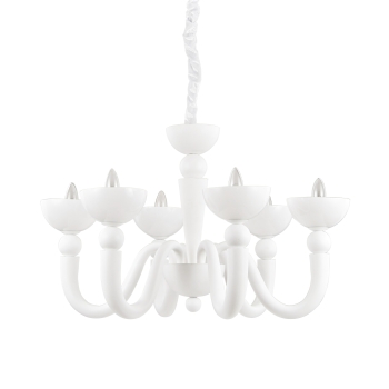 Lustre suspension blanc BON BON SP6 par Ideal Lux