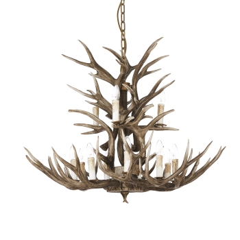 Lustre suspension Chalet SP12 par Ideal Lux